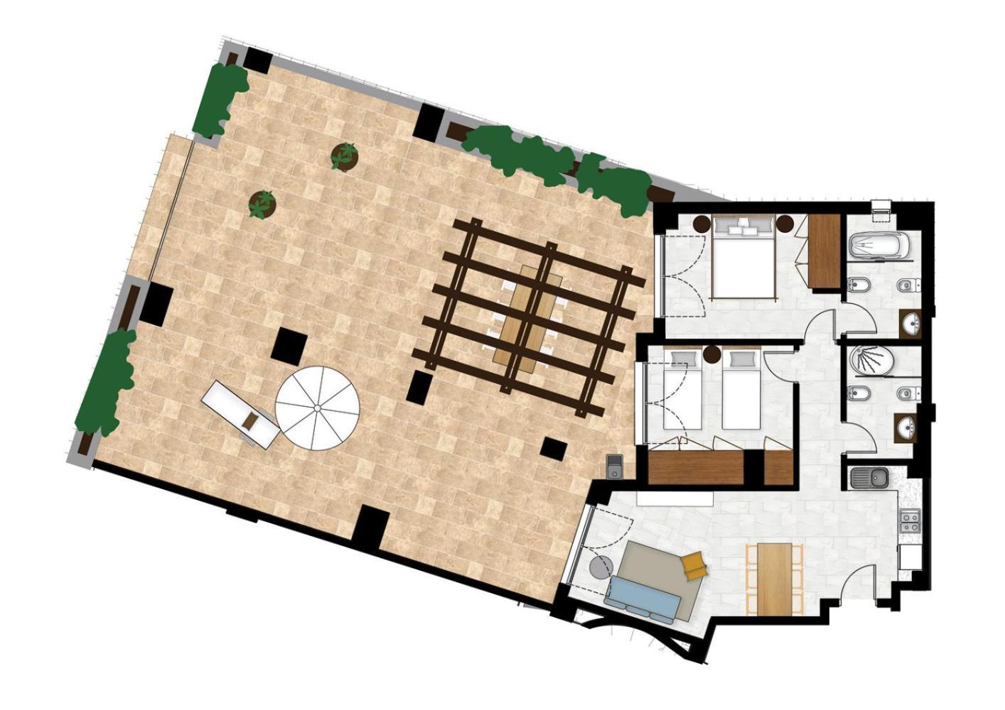 Apartamento Panorama de 2 dormitorios