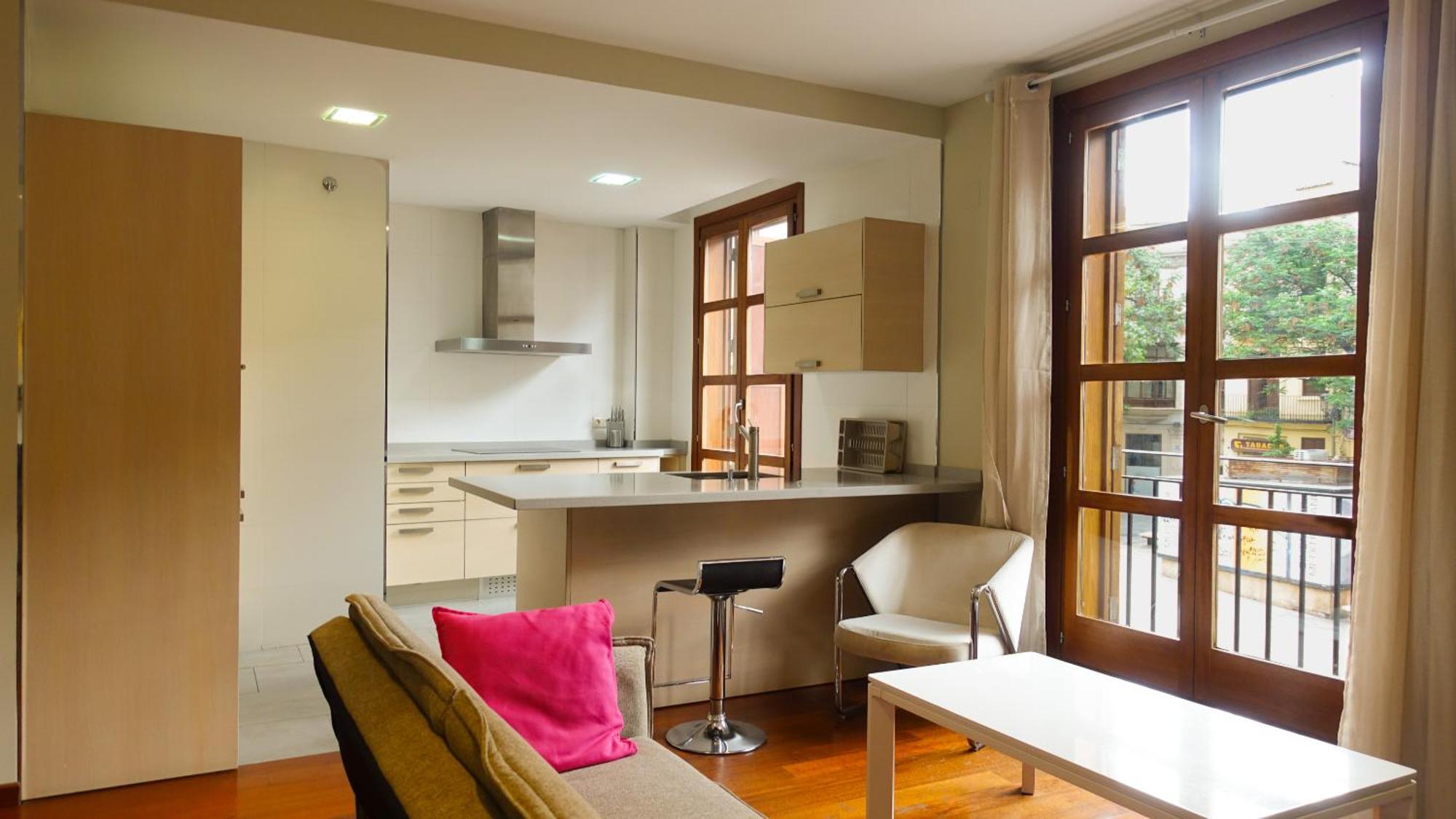 Apartment mit 1 Schlafzimmer und Balkon