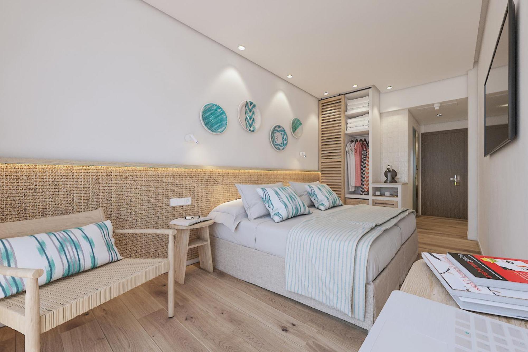 Doppelzimmer mit seitlichem Meerblick